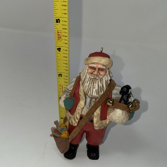 Hallmark Keepsake Ornament - Folk Art Americana - SANTA'S MERRY PATH - 1997 - Picture 7 of 8